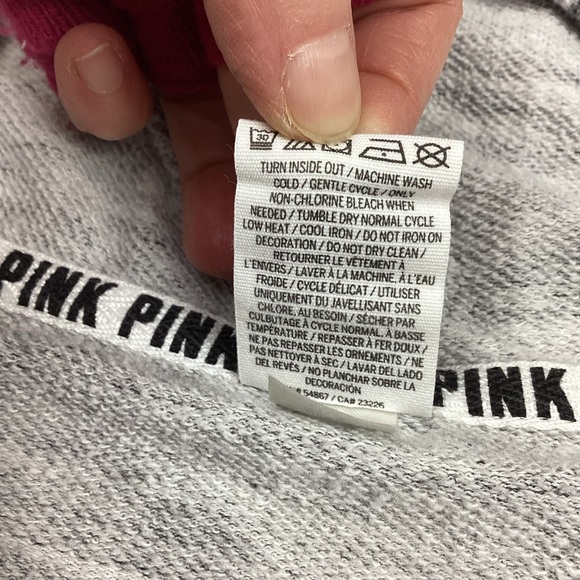 Victoria’s Secret PINK Gray Full Zip Bling Hoodie - Picture 8 of 10